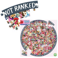 eeBoo Round Family Puzzle - Women March (500 Piece)