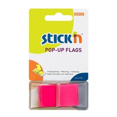 Pop-Up Flags Neon Magenta 45x25mm