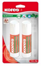 Kores Glue Stick 2 x 40g Blister Pack