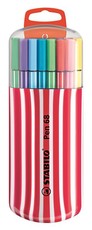 Stabilo Pen 68 1.0mm Fibre Tip Pens (Berry Plastic Box of 20)