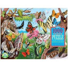 eeBoo Family Puzzle - Butterflies & Moths (1000 Piece)