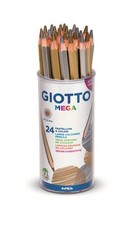 Giotto Mega 24 Large Gold & Silver Pencils