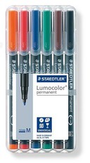 Staedtler Lumocolor 6 Permanent Medium Markers