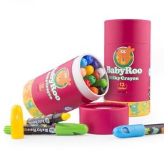 Jarmelo Baby Roo Silky Washable Crayons: 12 Colours