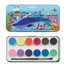 eeBoo Creative Watercolour Paint Pallet - In the Sea (12 Colours)