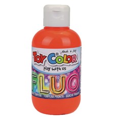 Toy Color Superwashable Tempera Paint: Fluorescent Orange - 250ml