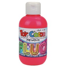 Toy Color Superwashable Tempera Paint: Fluorescent Red - 250ml