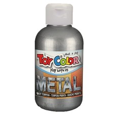 Toy Color Superwashable Metalic Tempera Paint: Silver - 250ml