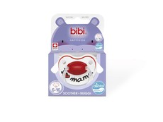 Bibi - 6-16m Silicone Soother - I love Mama