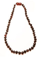 Baltic - Amber Teething Necklace - Dark Cherry