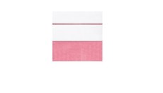 Jollein - 120 x 150cm Sheet & Pillowcase - White & Raspberry