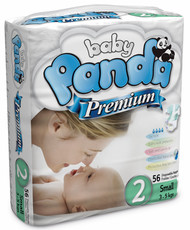 Baby Panda - 56 Premium Nappies - Size 2 - Small