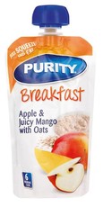 Purity Apple & juicy Mango with Oats Pouches - 12 x 110ml