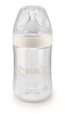 NUK - Nature Sense 260ml Bottle - Medium Size 1 - White