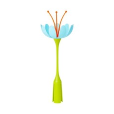 Boon - Blue Flower Lawn Drying Rack Accessory - Green & Blue