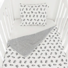 little acorn | Zany Zebra Cot Duvet Cover Set - 80x120cm