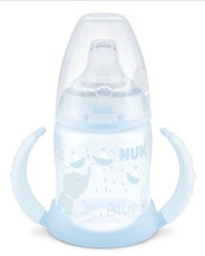 Nuk - 150ml FC Learner Bottle with Non Spill Spout - Blue Elephant