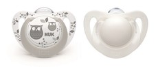 Nuk Genius Silicone Soother With Box - Owl & White