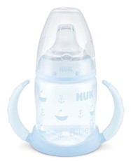 Nuk - 150ml FC Learner Bottle with Non Spill Spout - Blue Boat