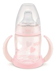 Nuk - 150ml FC Learner Bottle with Non Spill Spout - Rose Heart