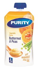 Purity Butternut & Peas Pouches - 12 x 110ml