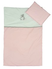 Cabbage Creek - Cot Linen Set of 3 - Grey & Pink