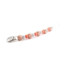 Muncher Pacifier Clip - Coral