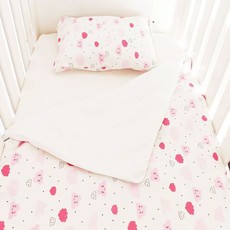 little acorn | Sleepy Clouds Cot Duvet Cover Set - 80x120cm