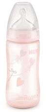 Nuk - 300ml FC Bottle Silicone Teat size 2 - Rose Heart