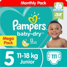 Pampers Baby Dry - Size 5 Mega Pack - 111 Nappies