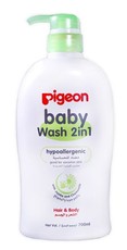 Pigeon Baby Wash 2in1 Hair & Boday 700ml Pump Application Bottle