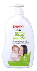 Pigeon Baby Wash 2-In-1 Hair & Body 1L Pump Application Bottle