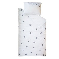 Babes & Kids | Triangle Cot Duvet Set black