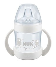 Nuk - 150ml Nature Sense Learner Bottle - White