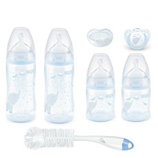 Nuk Fc 4 Bottle Starter Pack - Baby Blue Elephant