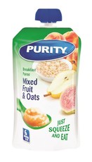 Purity Mixed Fruit & Oats Pouches - 12 x 110ml