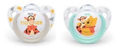 NUK Disney Soothers White & Green with Box - 2 pack