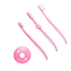 Snookums Infant Toothbrush Set - 3Pc Pink