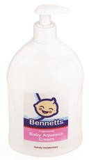 Bennetts - Baby Aqueous Cream Fragranced Pump - 6 x 500ml