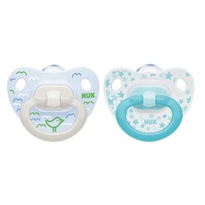 NUK Silicone happy days soother - stars & bird 0-6m