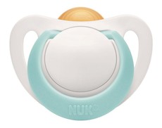 Nuk Latex Genius Soother White & Turquoise 0-6m