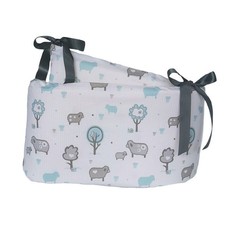 Cotton Collective Little Sheep - Blue Cot Bumper Set