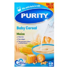 Purity Baby First Cereal - Maize 12x450g