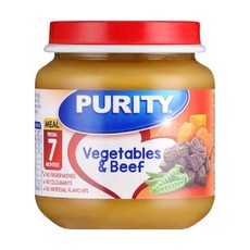 Purity Second Foods - Vegetables & Beef 24x125ml