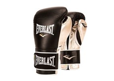 Everlast PowerLock Training Gloves - Black/Gold - 14oz