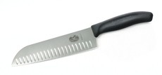 Victorinox - Santoku Knife Fluted 17cm - Black