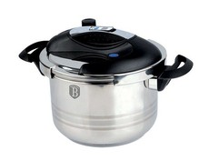 Berlinger Haus Premium 6L Turbo Stainless Steel Pressure Cooker With Timer BH-1083