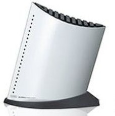 Global - 5 Piece Knife Block - White With Black Dots