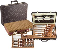 Royalty Line 25-Piece Knife Set in Leather Brief-Case