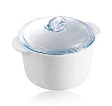 Pyrex - Vitroceramic 26cm Pyrex Flame Casserole Round - 3.2 Litre